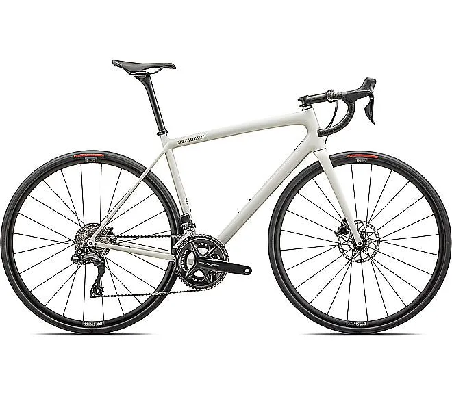 2024 Specialized AETHOS COMP BIKE - 61cm, GLOSS DUNE WHITE METALLIC SPRUCE