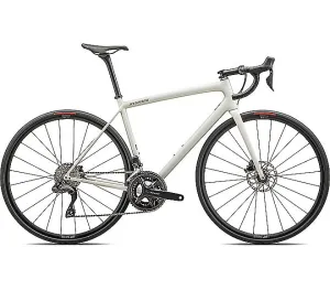 2024 Specialized AETHOS COMP BIKE - 61cm, GLOSS DUNE WHITE METALLIC SPRUCE