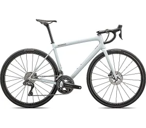 2024 Specialized AETHOS PRO UDI2 BIKE - 61cm, GLOSS MORNING MIST / LAPIS RADIAL FADE / FOG TINT EDGE FADE / SMOKE