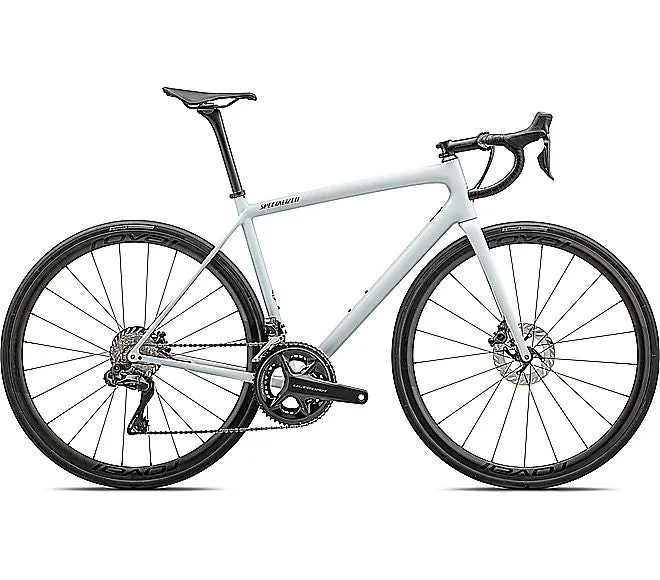 2024 Specialized AETHOS PRO UDI2 BIKE - 61cm, GLOSS MORNING MIST / LAPIS RADIAL FADE / FOG TINT EDGE FADE / SMOKE