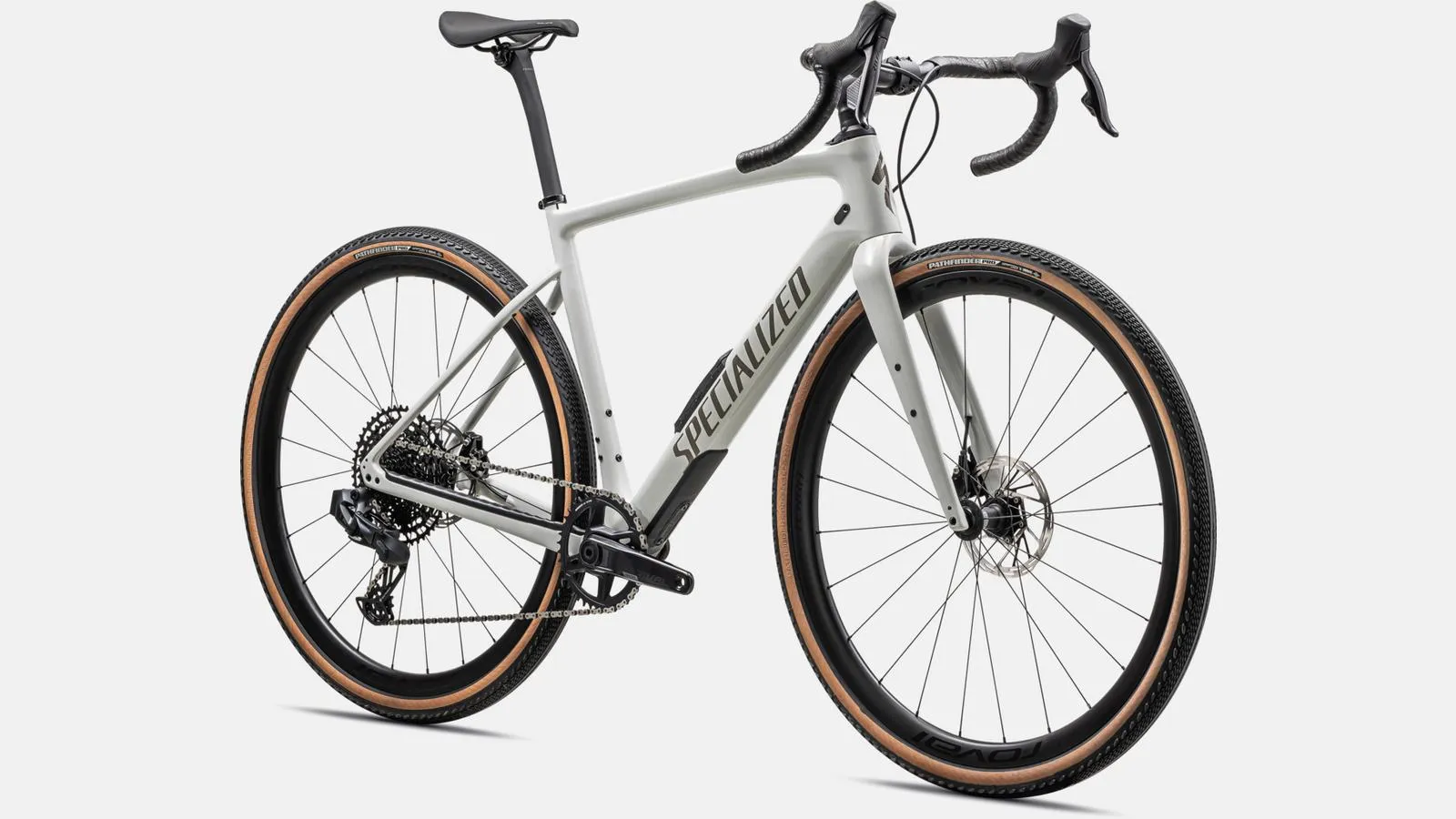 2024 Specialized Diverge Expert 700c Carbon Gravel Bike - 54cm, GLOSS DUNE WHITE/TAUPE