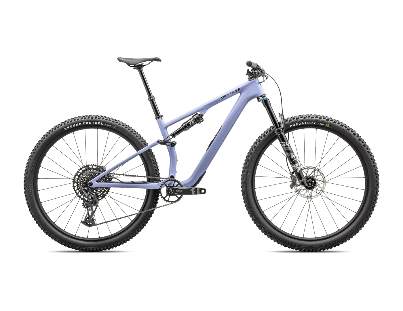 2024 Specialized EPIC 8 Evo Comp Mountain Bike - X-Large, Gloss Purple Inidigo/Midnight Shadow