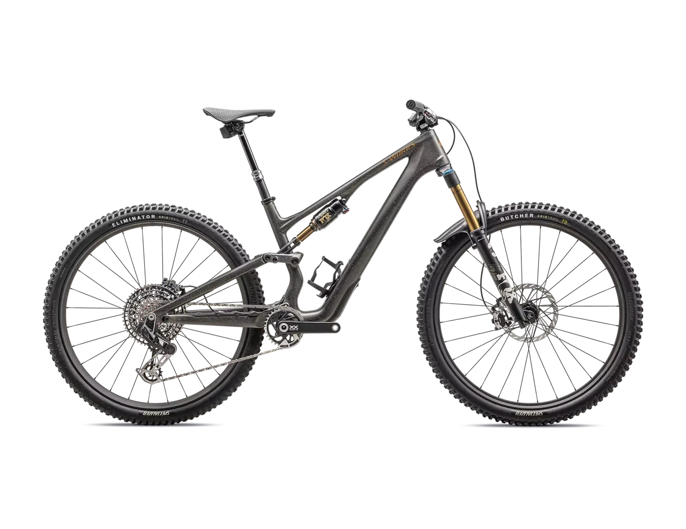 2025 Specialized S-Works Stumpjumper 15 29/27.5" Bike - S2, Satin Gunmetal / Clay / White Mtn / Dove Grey / Gloss Bronze