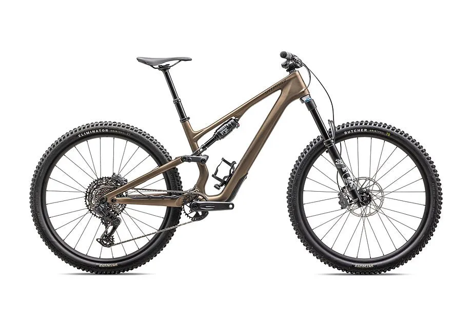 2025 SPECIALIZED STUMPJUMPER 15 COMP BIKE - S3, SATIN BURNT GOLD / GUNMETAL
