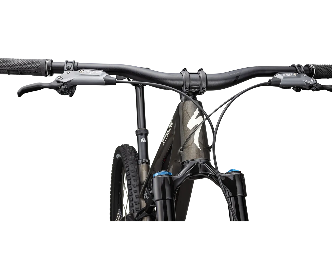 2025 Specialized Stumpjumper 15 Expert 29/27.5 Bike - S2, Gloss Gunmetal / White Mountains