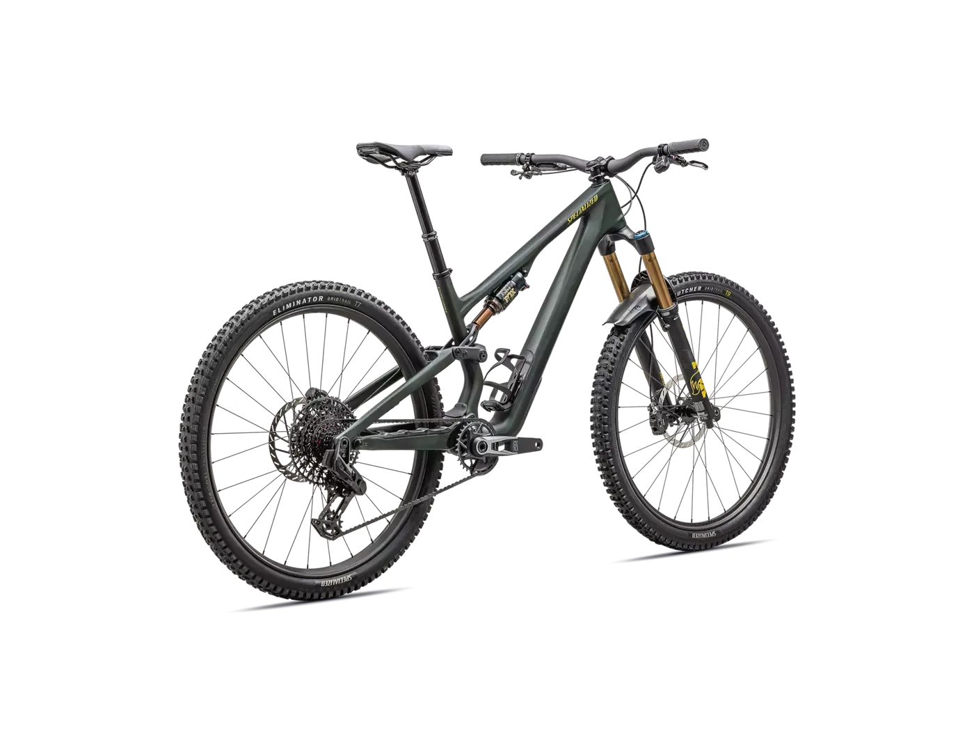 2025 Specialized Stumpjumper 15 Pro 29" Bike - S6, Satin Green Tint / Gunmetal / Satin Metallic Sulphur