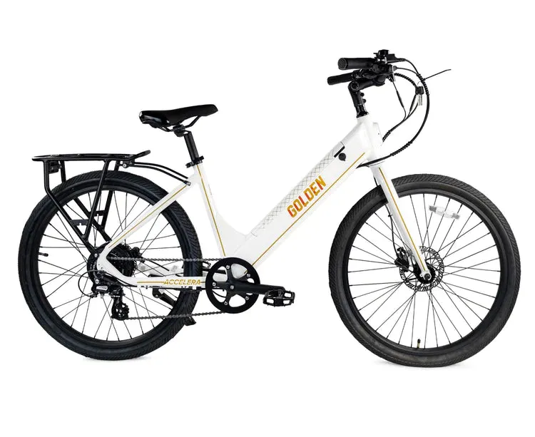 Accelera 26" White E-Bike