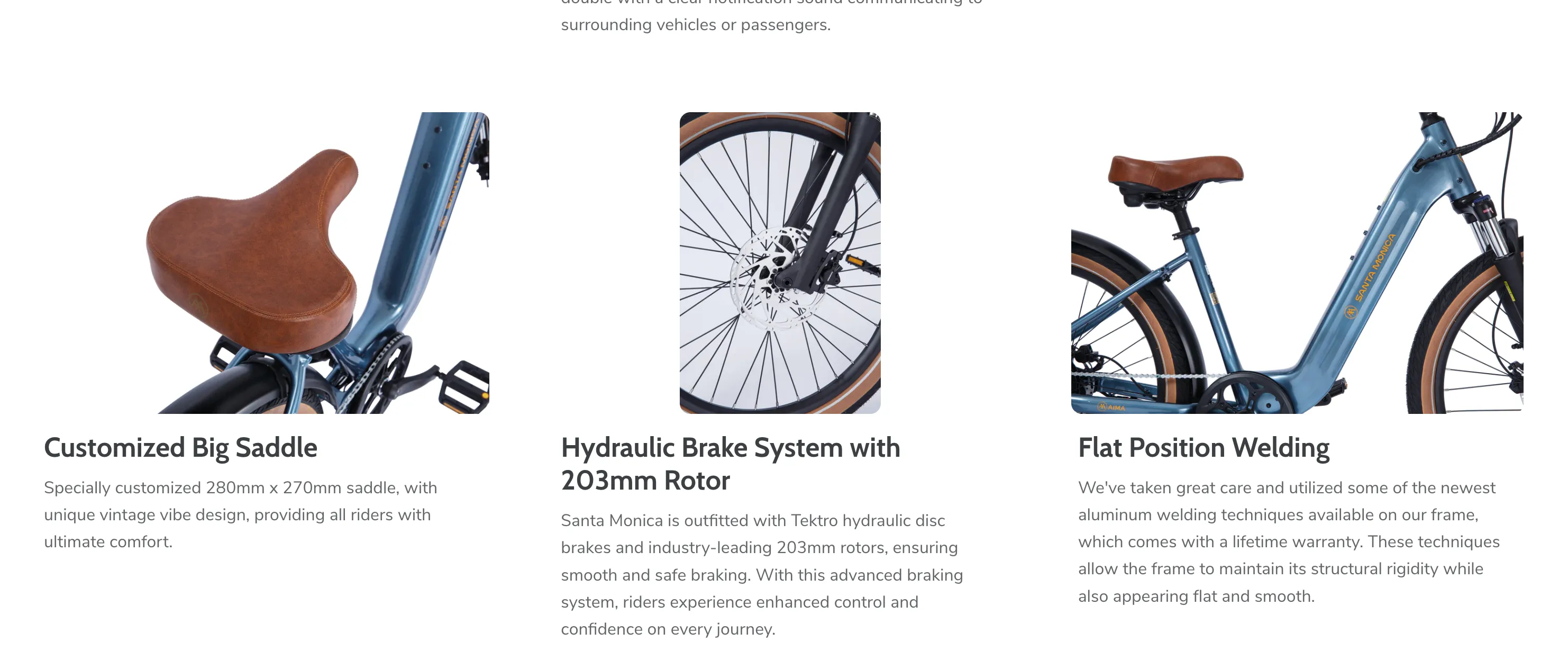 Aima Santa Monica 750W Electric Cruiser Bike