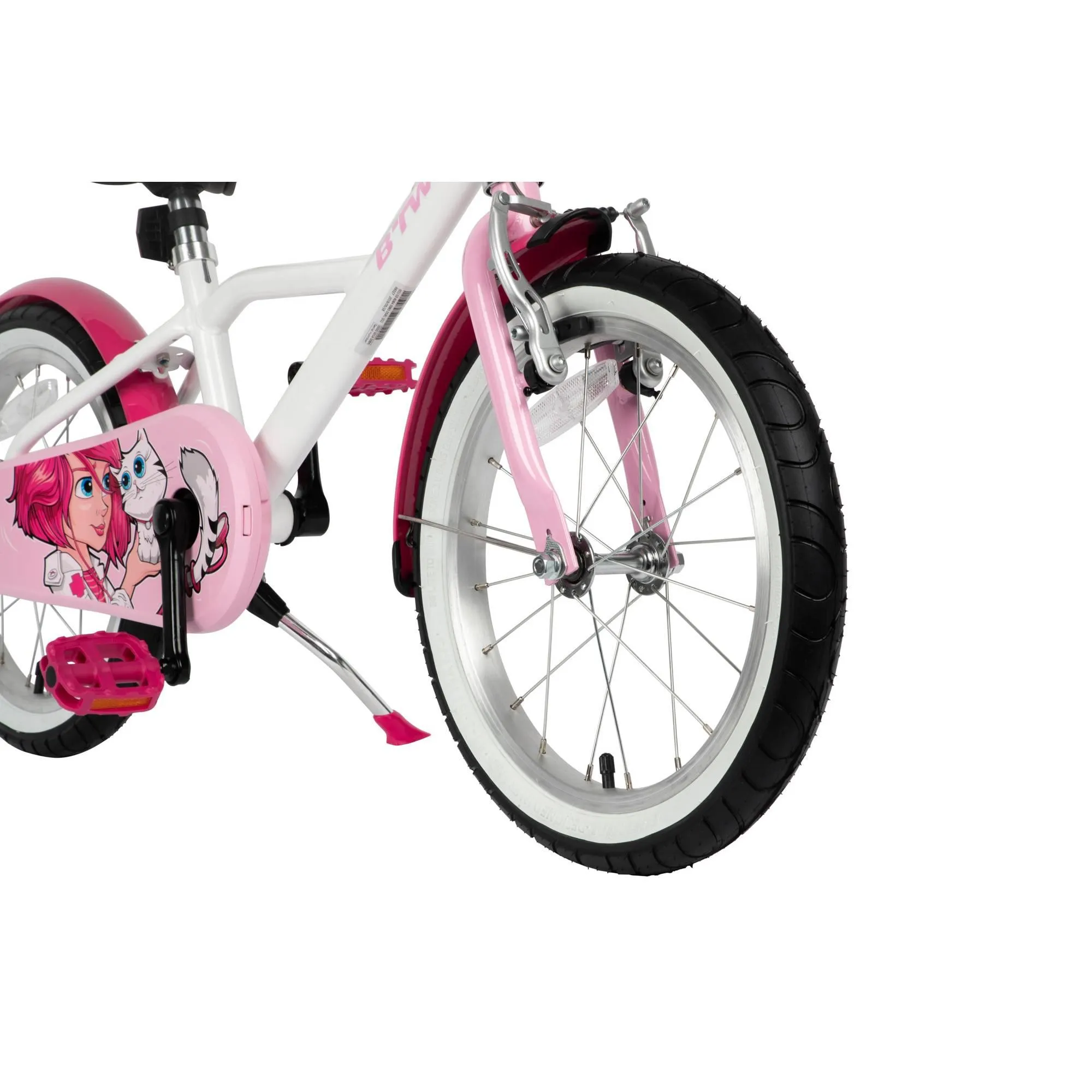 Btwin HYC500 Girls' Hybrid Bike 16" Kids' 3'7" to 4'0"