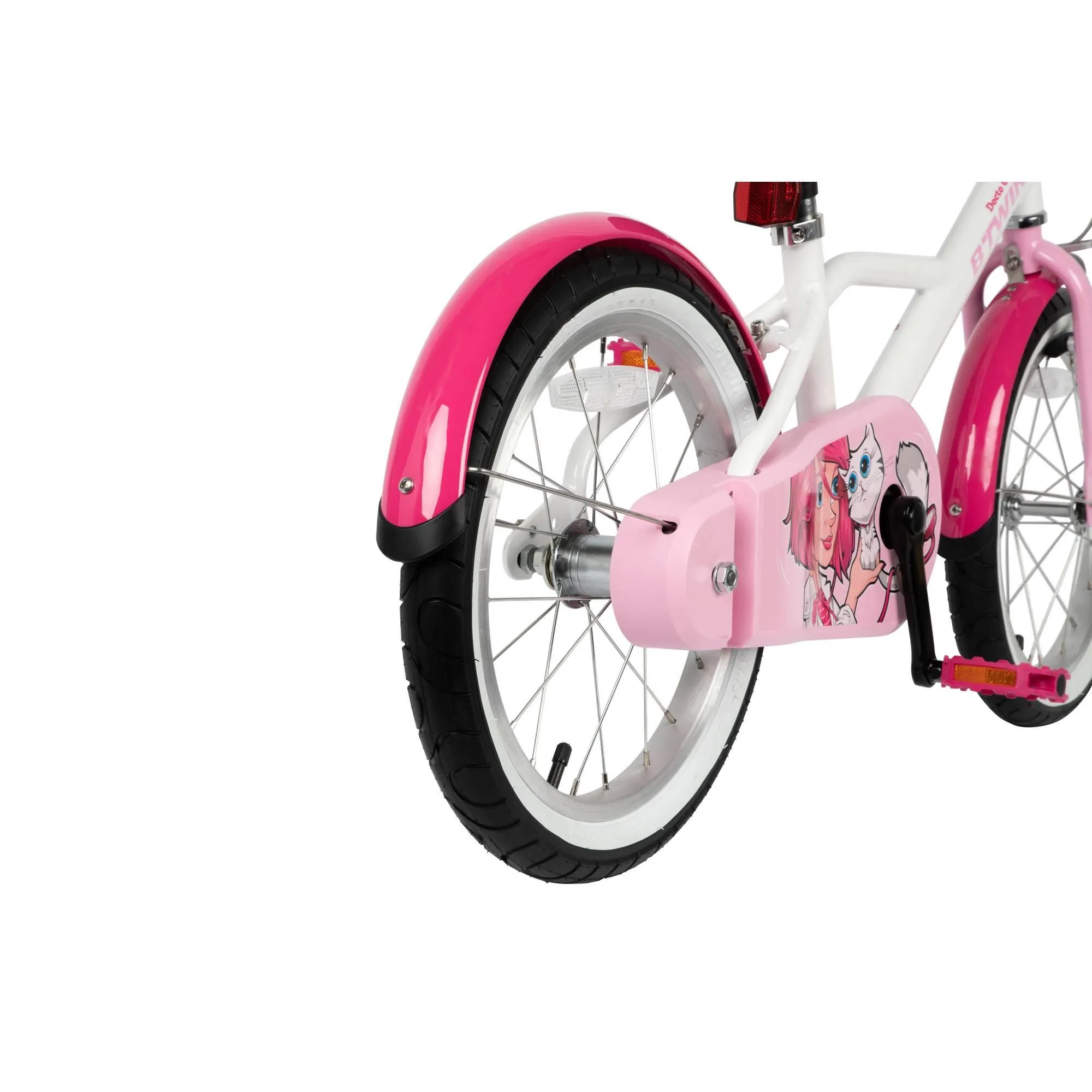 Btwin HYC500 Girls' Hybrid Bike 16" Kids' 3'7" to 4'0"