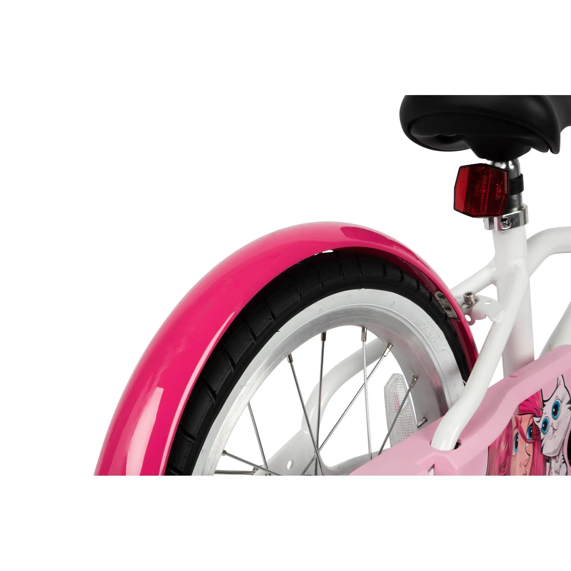 Btwin HYC500 Girls' Hybrid Bike 16" Kids' 3'7" to 4'0"