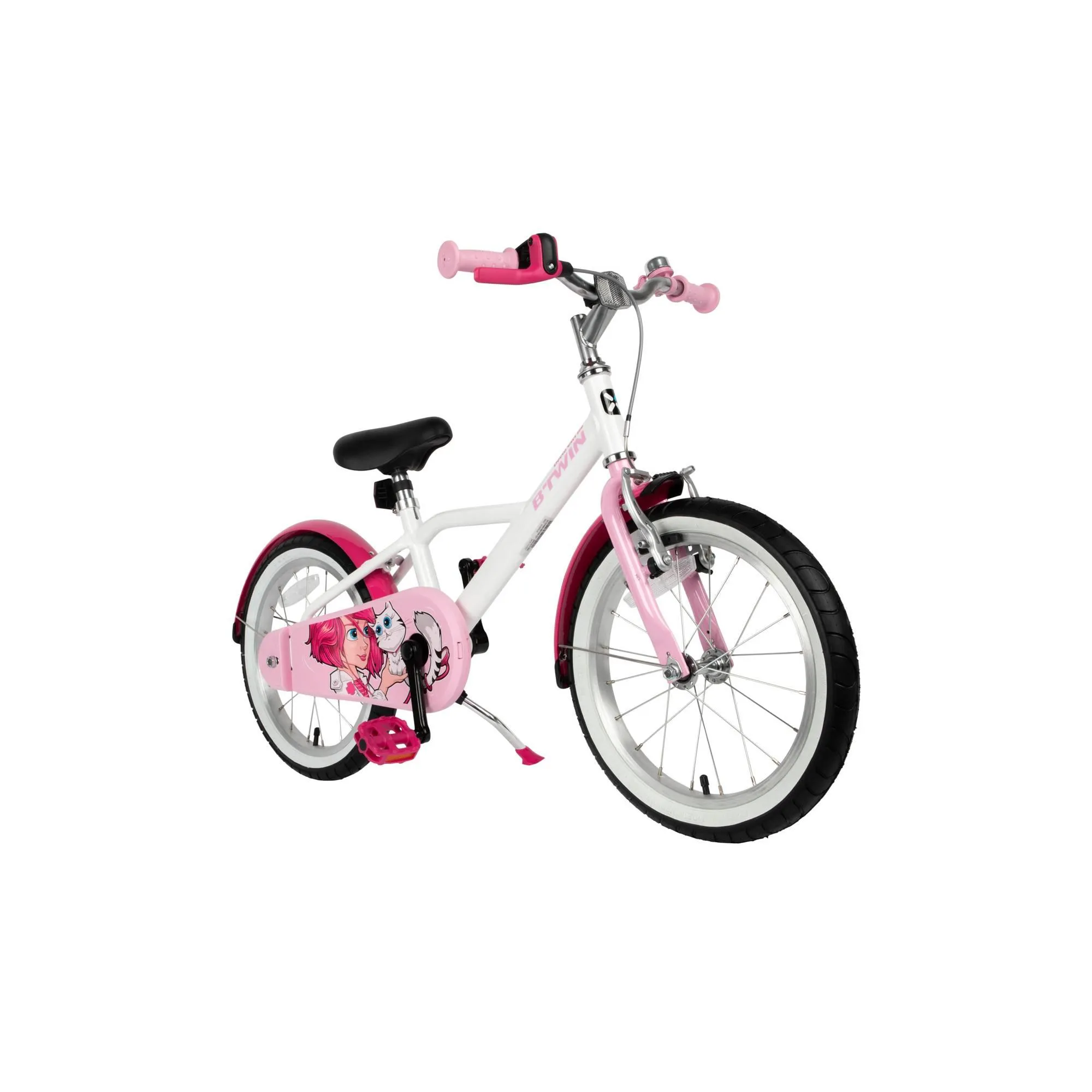 Btwin HYC500 Girls' Hybrid Bike 16" Kids' 3'7" to 4'0"