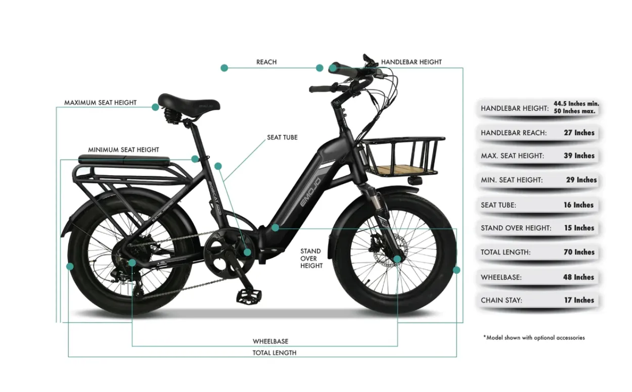 Emojo Bobcat Pro Electric Folding Cargo Fat Tire Bike