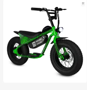 Golden Cycles Big Boy 16" Moto Style Electric Bike