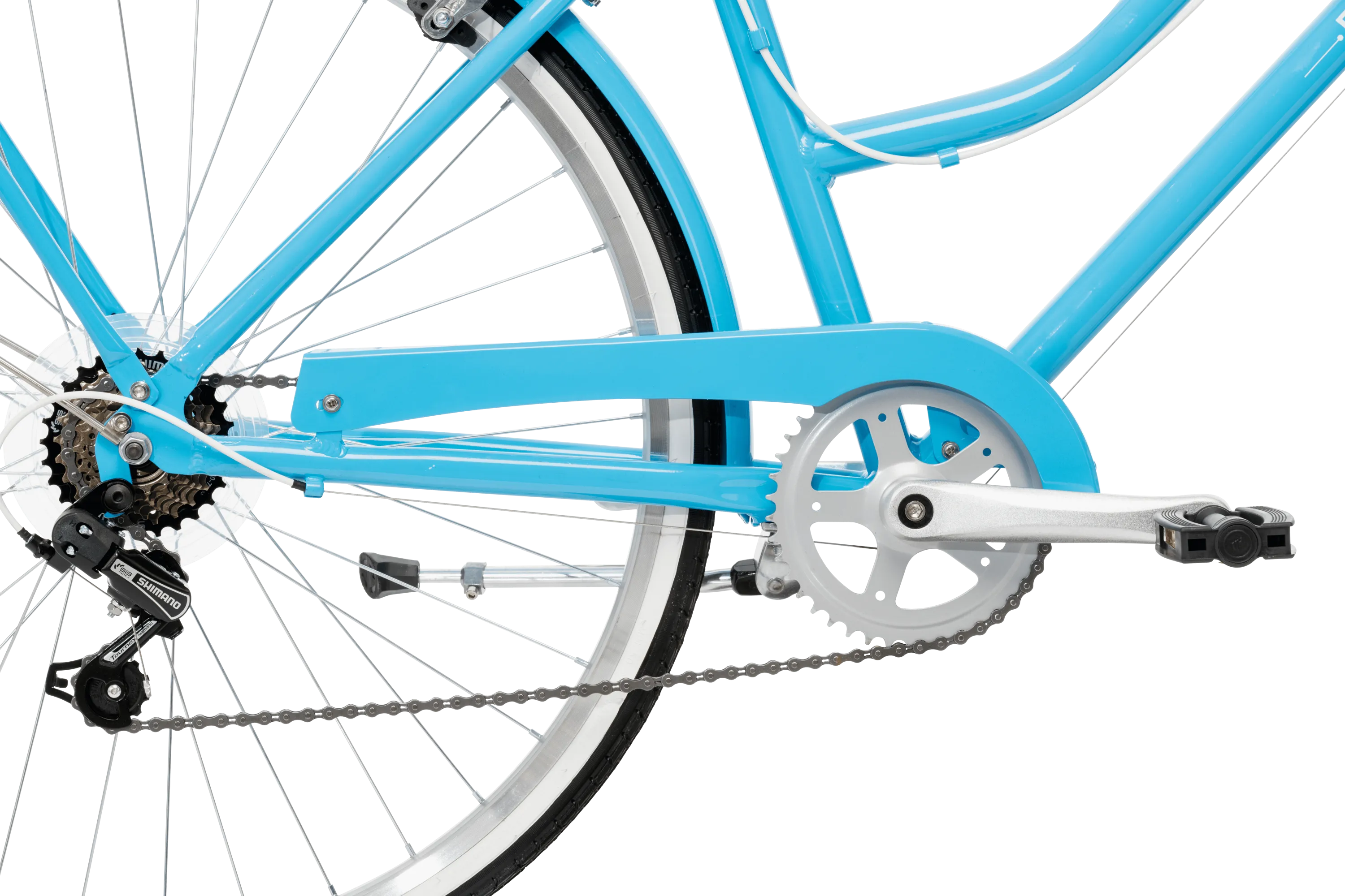Ladies Classic Plus Vintage Bike Baby Blue