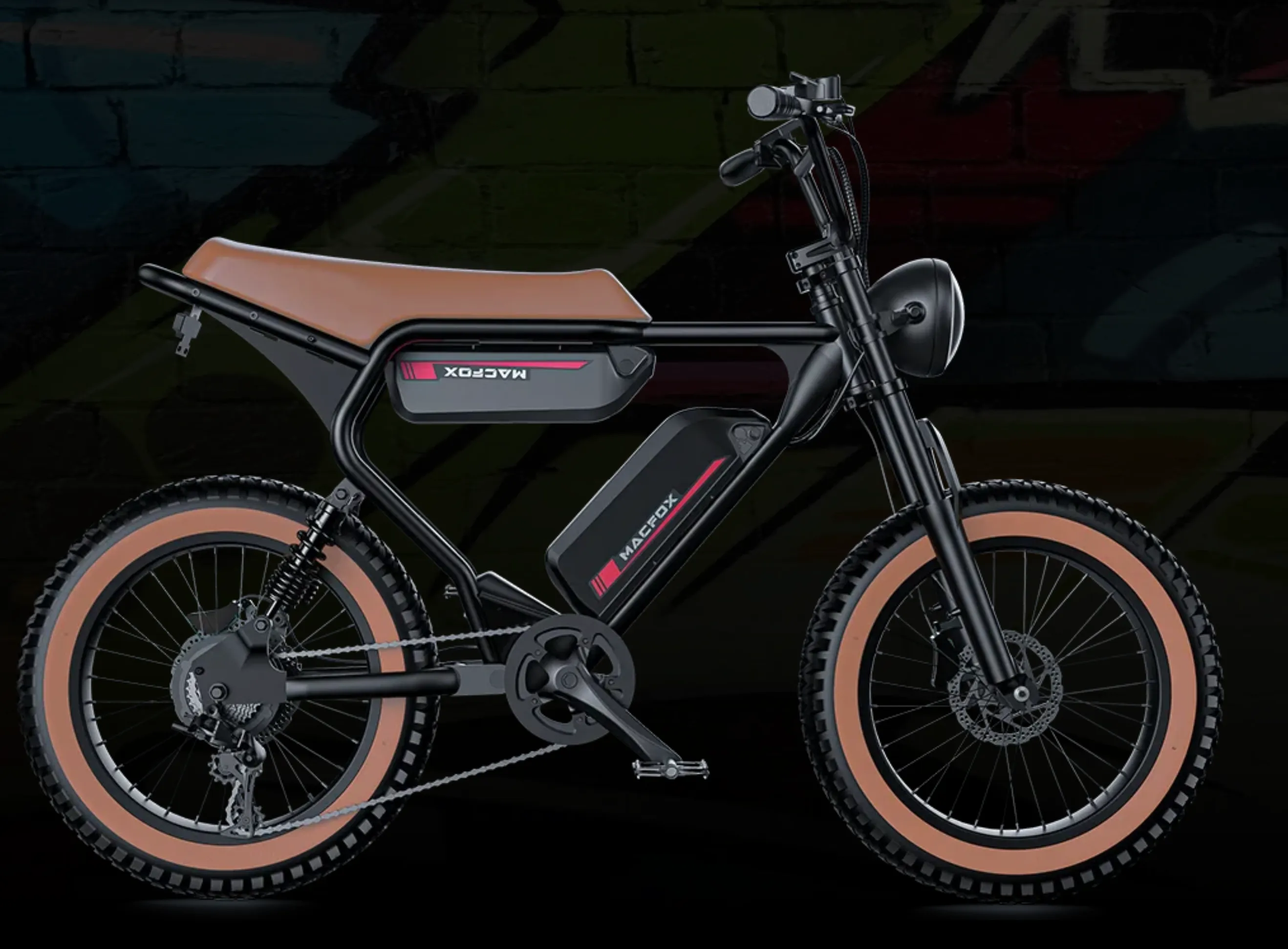 MacFox X2 Full Suspension 750W Electric Moto Bike