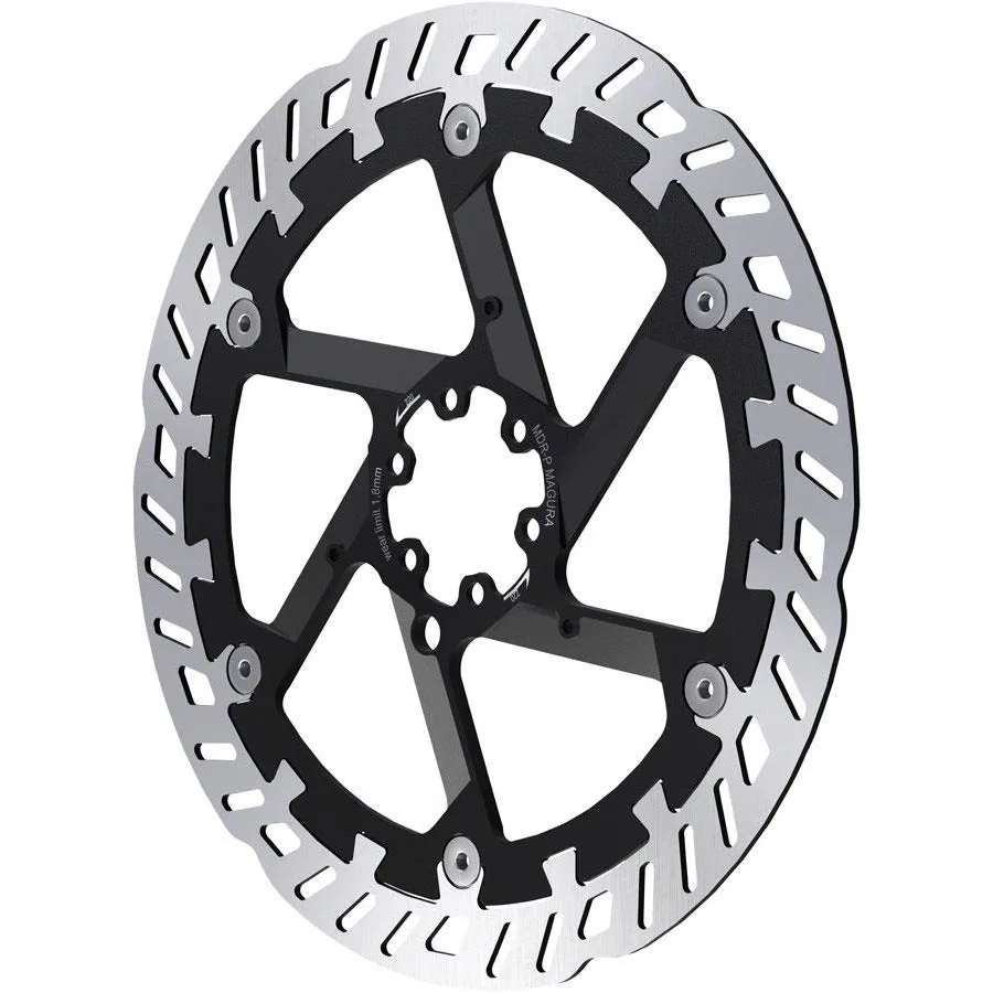 Magura MDR-P Disc Brake Rotor - 220mm, 6-Bolt, For eBike, Silver/Black