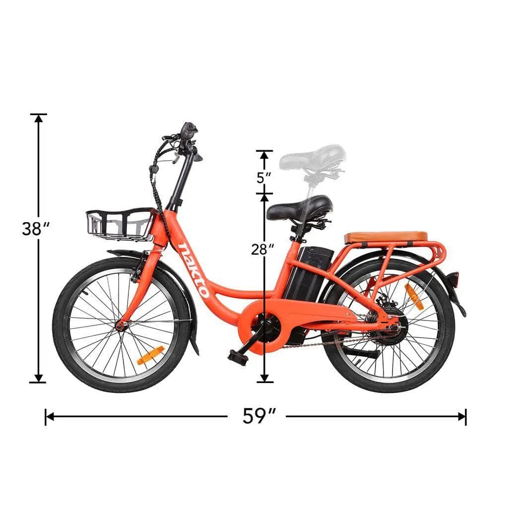 Nakto Pony 36V 250W 20" Step Thru Electric City Bicycle