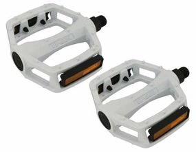 New White Alloy 9/16 Pedals