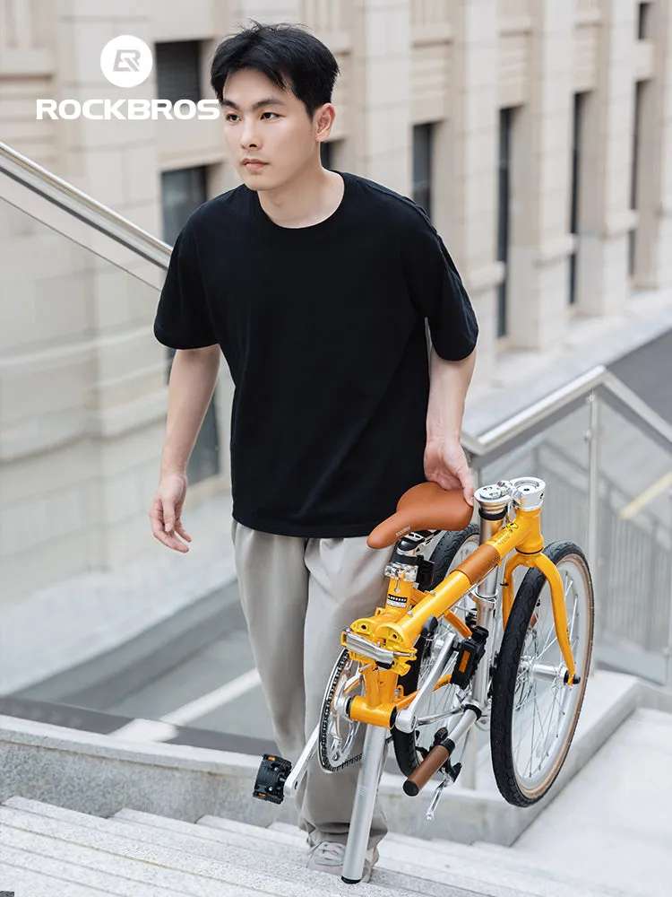 ROCKBROS 20-inch Folding Bike with Shimano 8-Speed with Wire-Drawn Disc Brakes
