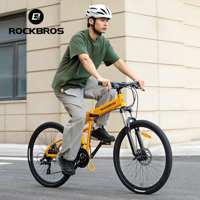 ROCKBROS 26'' Folding Mountain Bike 8 speed Dual C-Brake Aluminum Frame Adjustable City Bicycle 11-32T