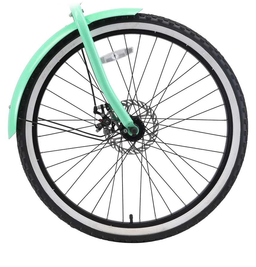 sixthreezero Around the Block Women's 26" 500W 7 Speed Electric Beach Cruiser Bicycle