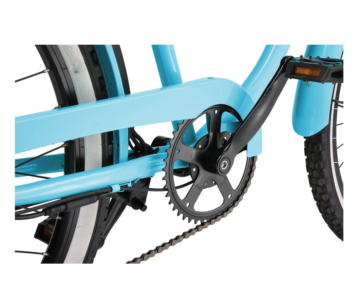 sixthreezero Around the Block Women's 26" 500W 7 Speed Electric Beach Cruiser Bicycle
