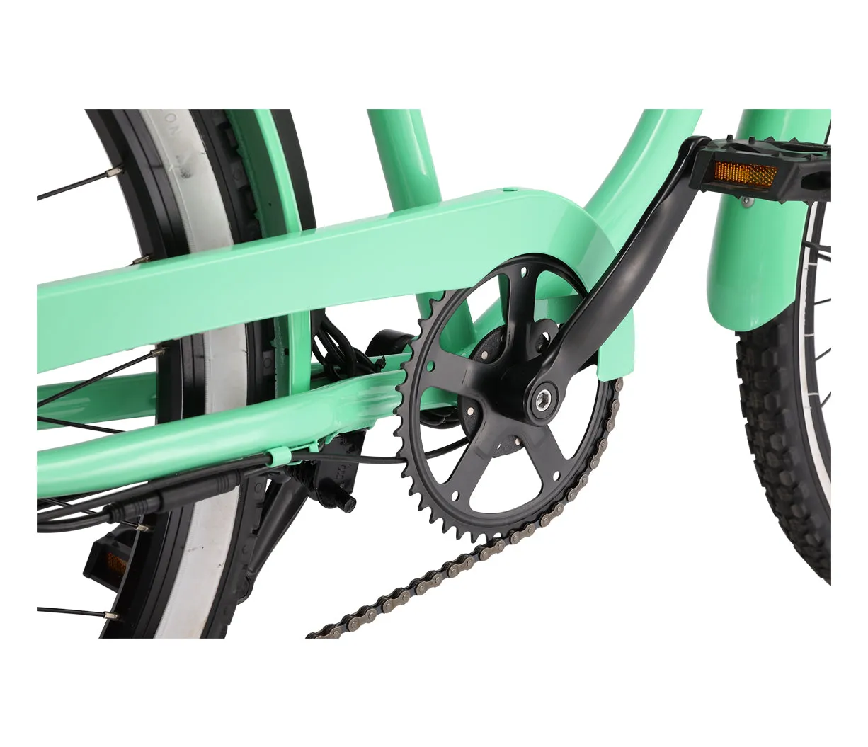 sixthreezero Around the Block Women's 26" 500W 7 Speed Electric Beach Cruiser Bicycle