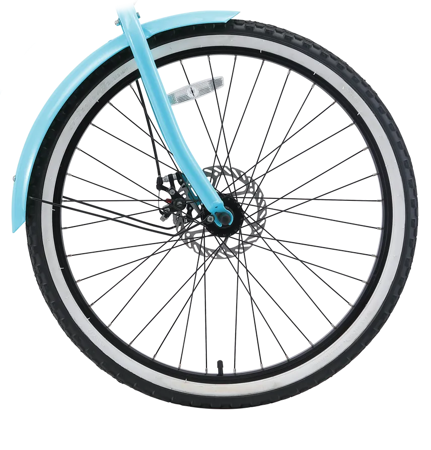sixthreezero Around the Block Women's 26" 500W 7 Speed Electric Beach Cruiser Bicycle