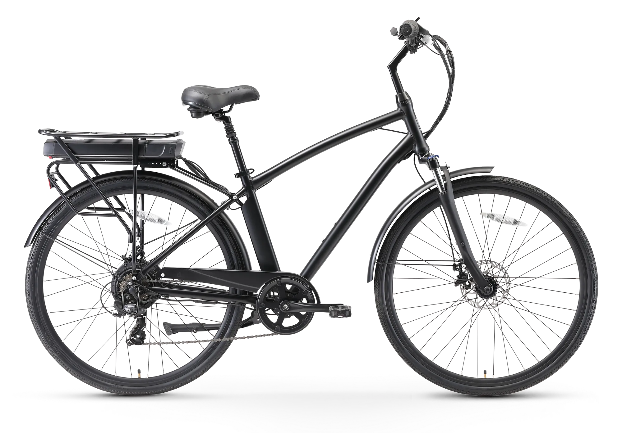 sixthreezero Body Ease Men's 500W 7-Speed Step-Through Electric Bicycle