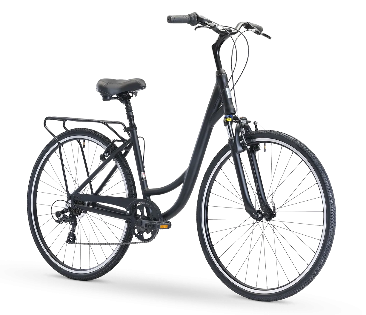 sixthreezero Body Ease Men's Step-Through 7-Speed Comfort Bike