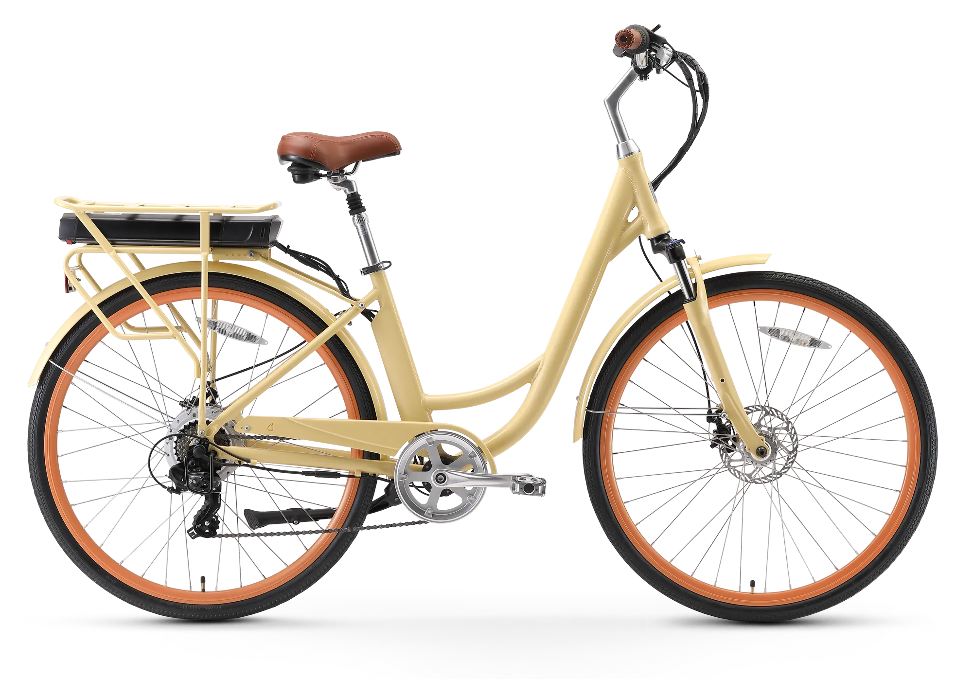 sixthreezero Body Ease Women's 500W 7-Speed Step-Through Electric Bicycle