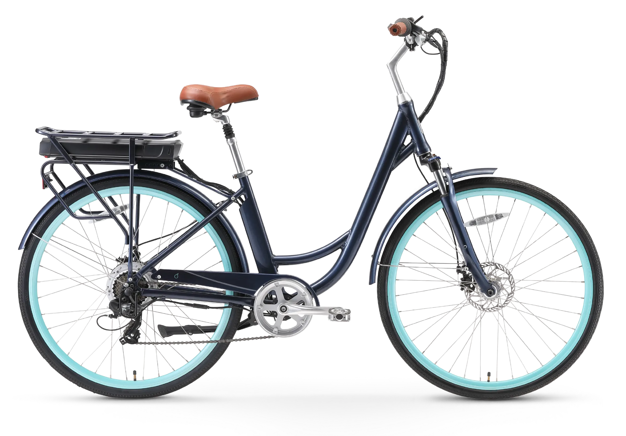 sixthreezero Body Ease Women's 500W 7-Speed Step-Through Electric Bicycle