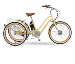 sixthreezero EVRYjourney 26" 7 Speed Hybrid Electric Tricycle, 36V, 250W
