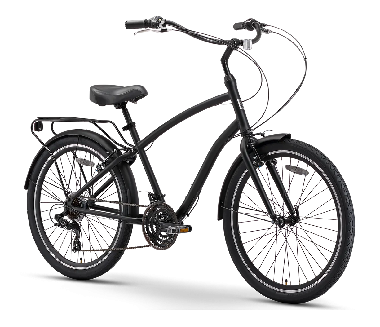 sixthreezero EVRYjourney Men's 26" 21 Speed Steel Sport Hybrid Cruiser Bicycle