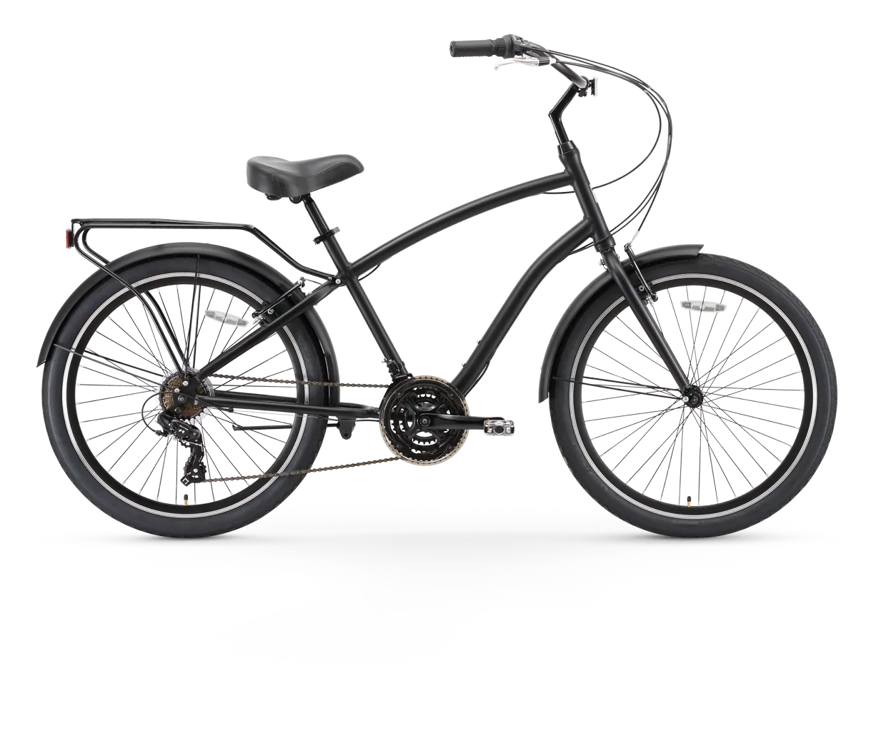 sixthreezero EVRYjourney Men's 26" 21 Speed Steel Sport Hybrid Cruiser Bicycle