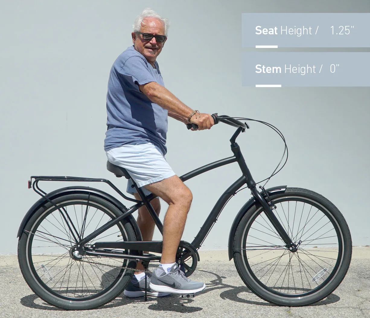 sixthreezero EVRYjourney Men's 26" 3 Speed Steel Sport Hybrid Cruiser Bicycle