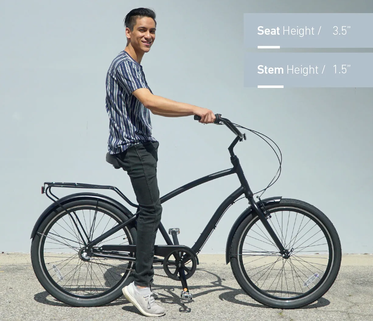 sixthreezero EVRYjourney Men's 26" 3 Speed Steel Sport Hybrid Cruiser Bicycle