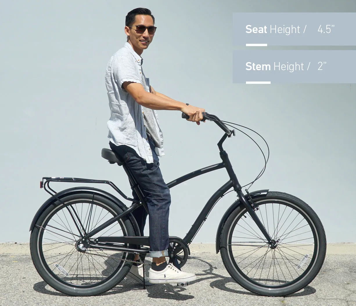 sixthreezero EVRYjourney Men's 26" 3 Speed Steel Sport Hybrid Cruiser Bicycle
