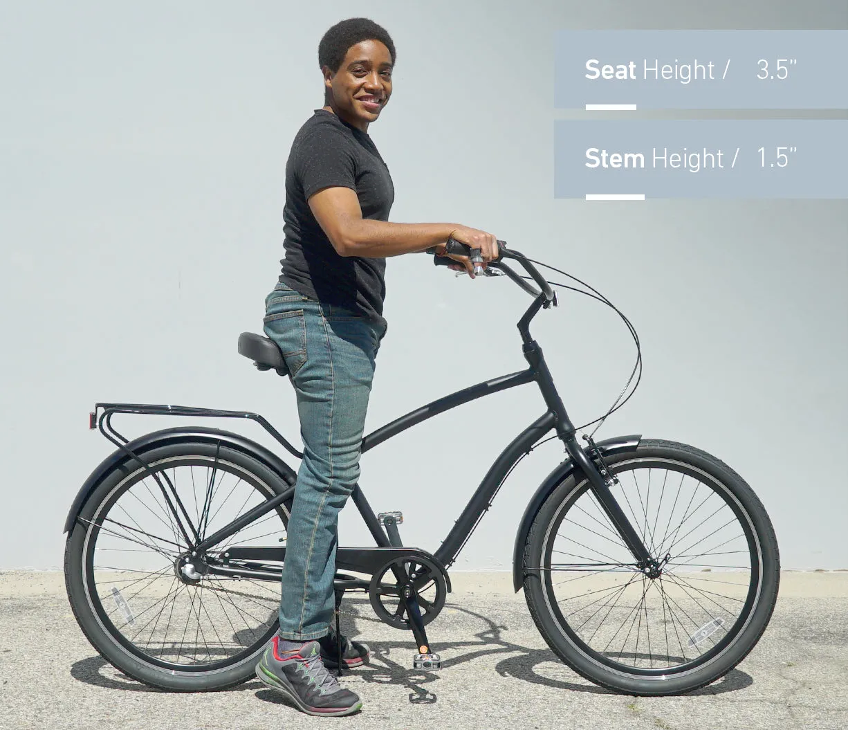 sixthreezero EVRYjourney Men's 26" 3 Speed Steel Sport Hybrid Cruiser Bicycle