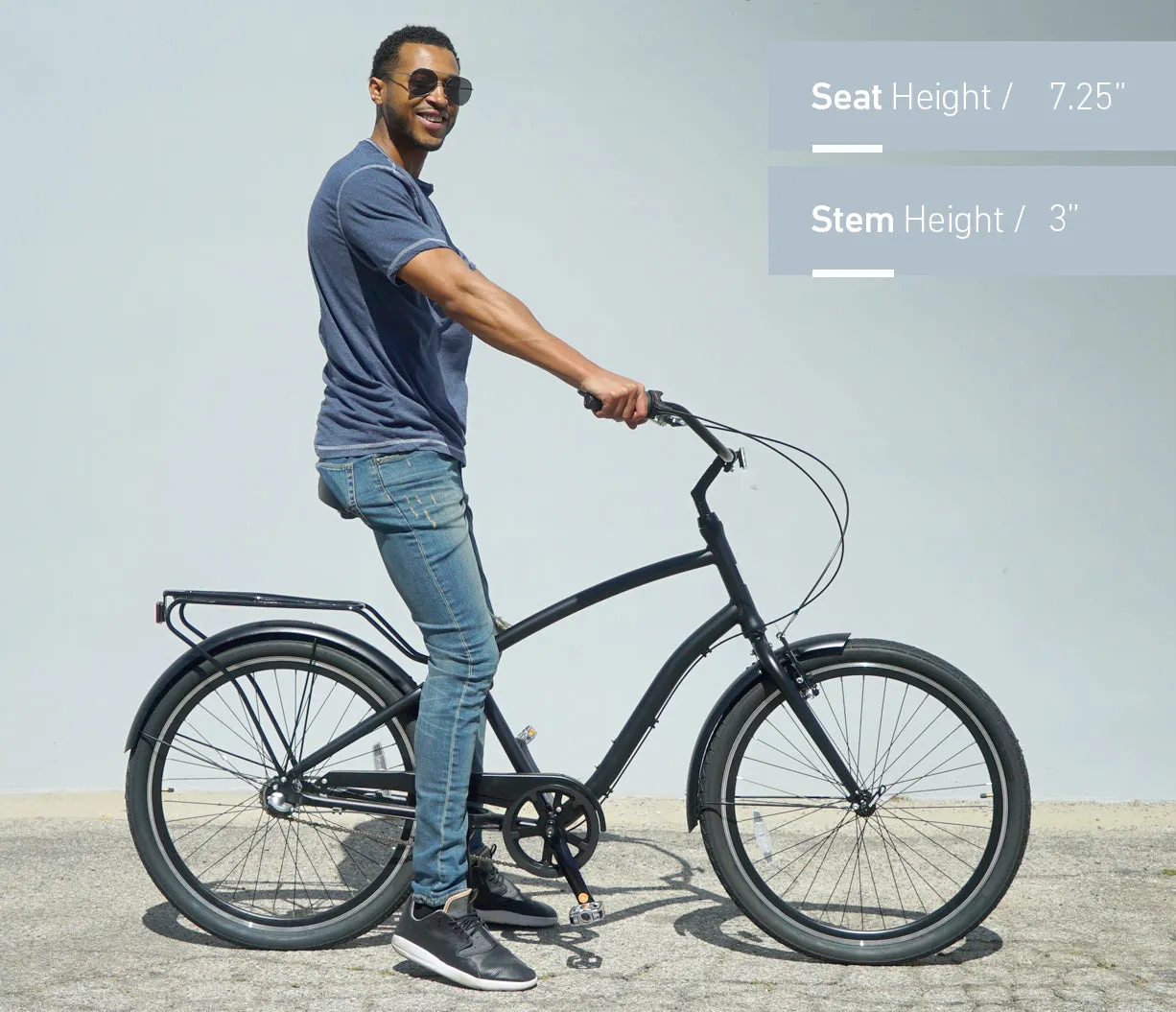 sixthreezero EVRYjourney Men's 26" 3 Speed Steel Sport Hybrid Cruiser Bicycle