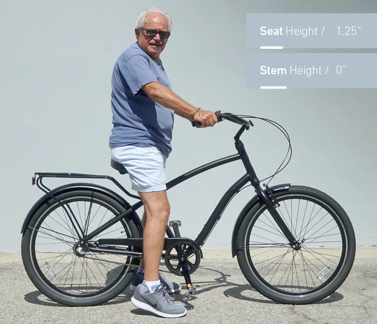 sixthreezero EVRYjourney Men's 26" 3 Speed Steel Sport Hybrid Cruiser Bicycle
