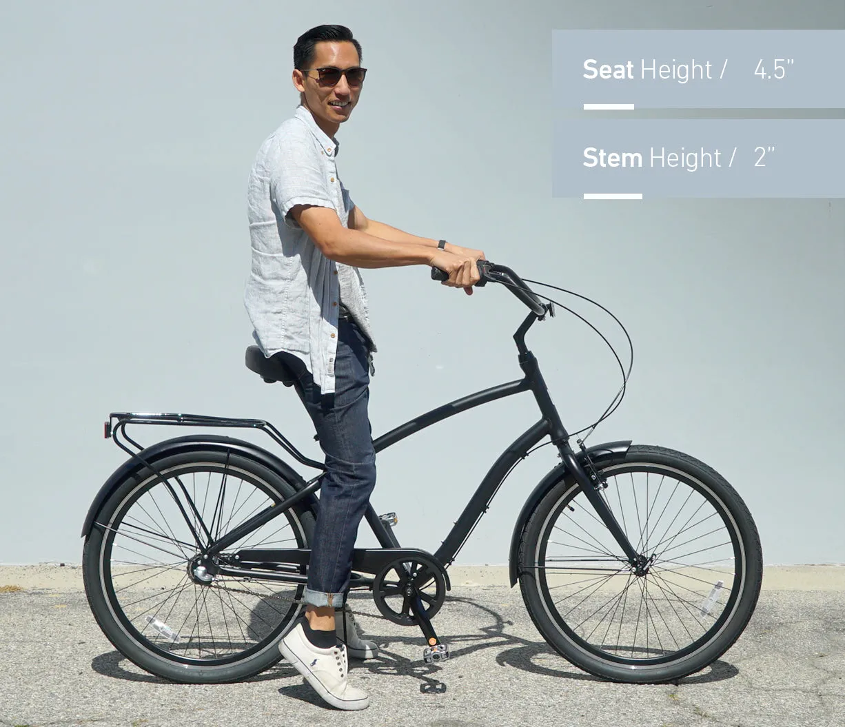 sixthreezero EVRYjourney Men's 26" 3 Speed Steel Sport Hybrid Cruiser Bicycle