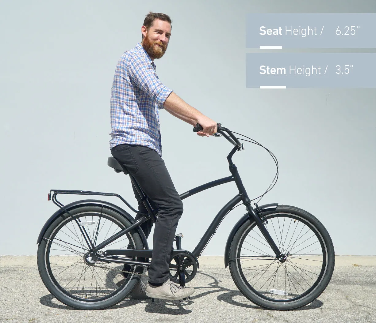 sixthreezero EVRYjourney Men's 26" 3 Speed Steel Sport Hybrid Cruiser Bicycle