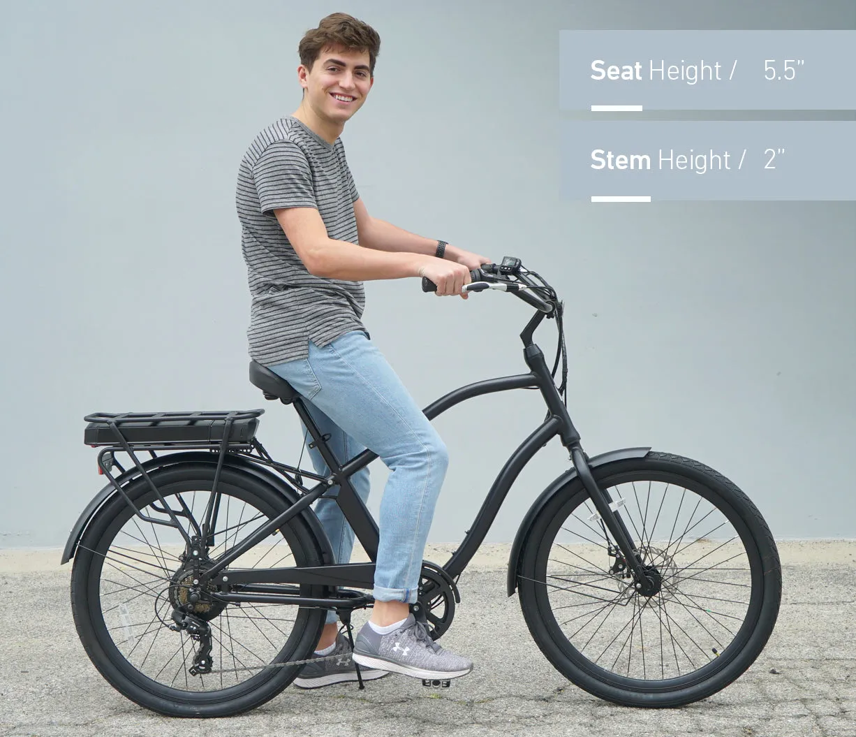 sixthreezero EVRYjourney Men's 26" 500W 7 Speed Electric Hybrid Bicycle