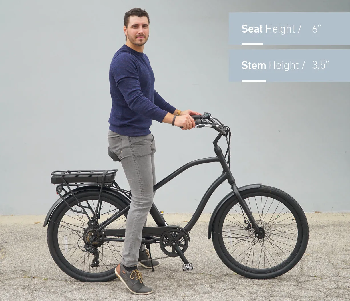 sixthreezero EVRYjourney Men's 26" 500W 7 Speed Electric Hybrid Bicycle