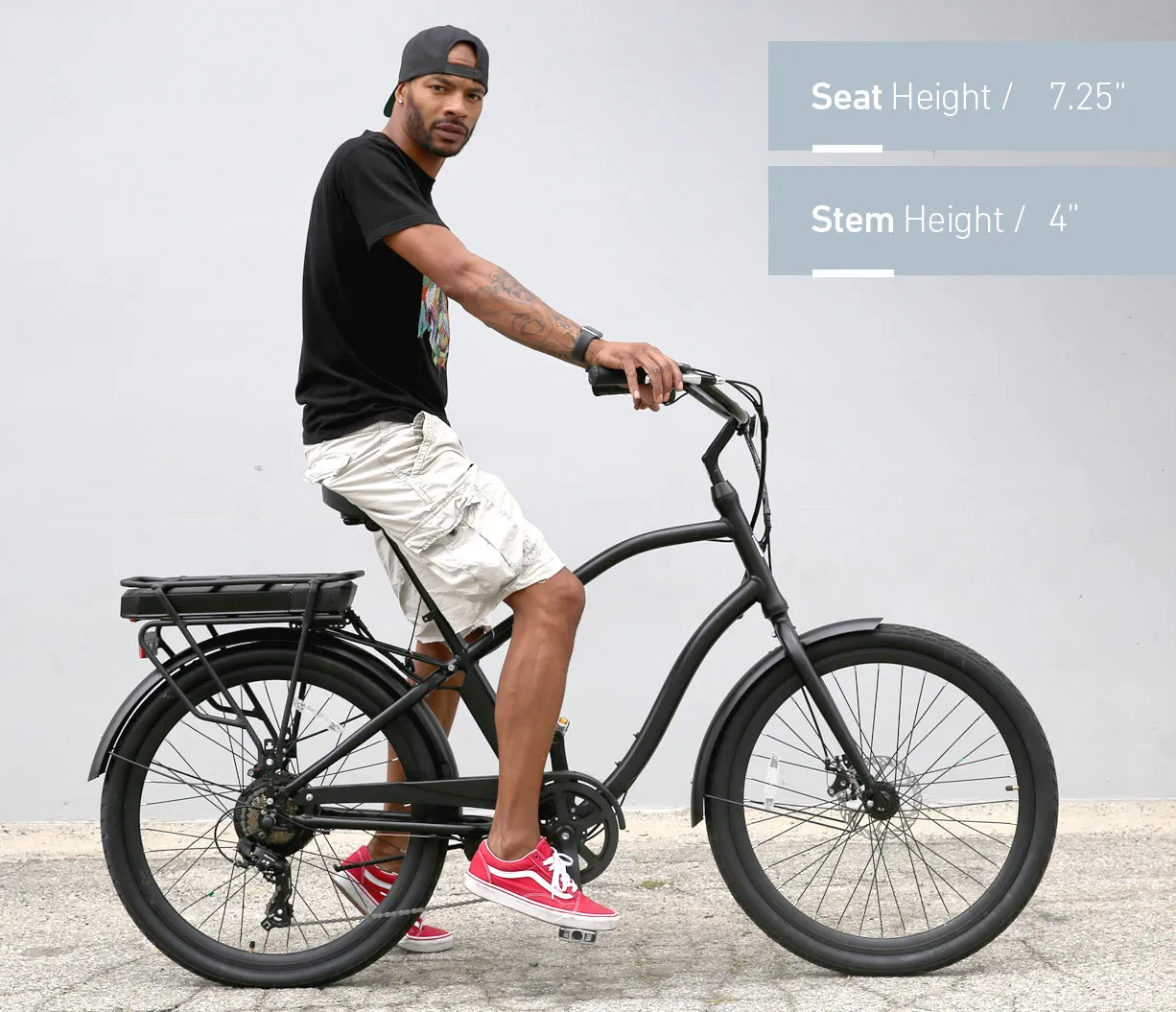 sixthreezero EVRYjourney Men's 26" 500W 7 Speed Electric Hybrid Bicycle