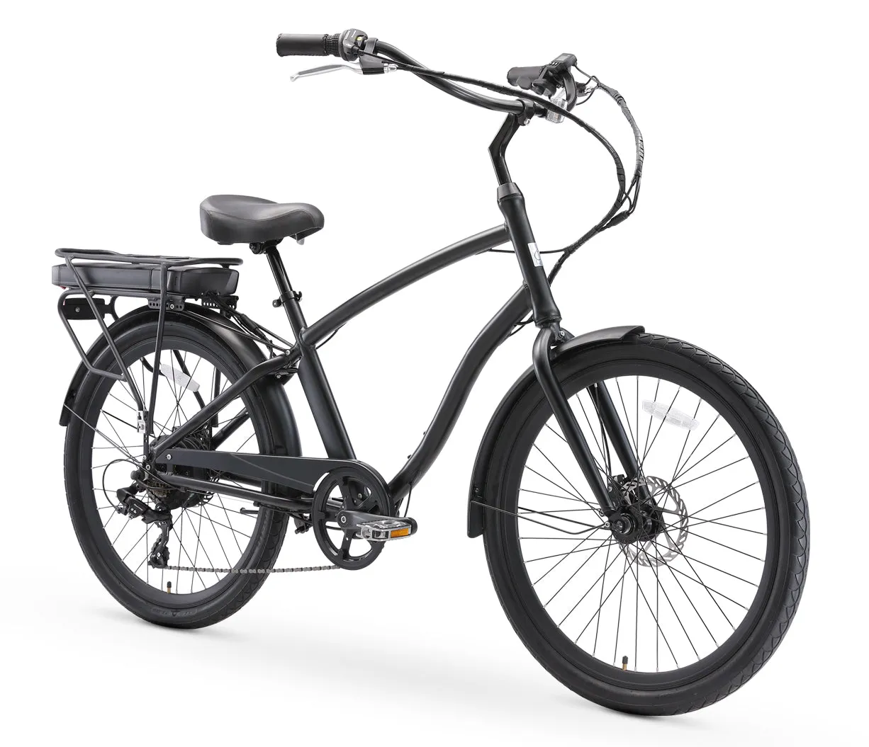 sixthreezero EVRYjourney Men's 26" 500W 7 Speed Electric Hybrid Bicycle