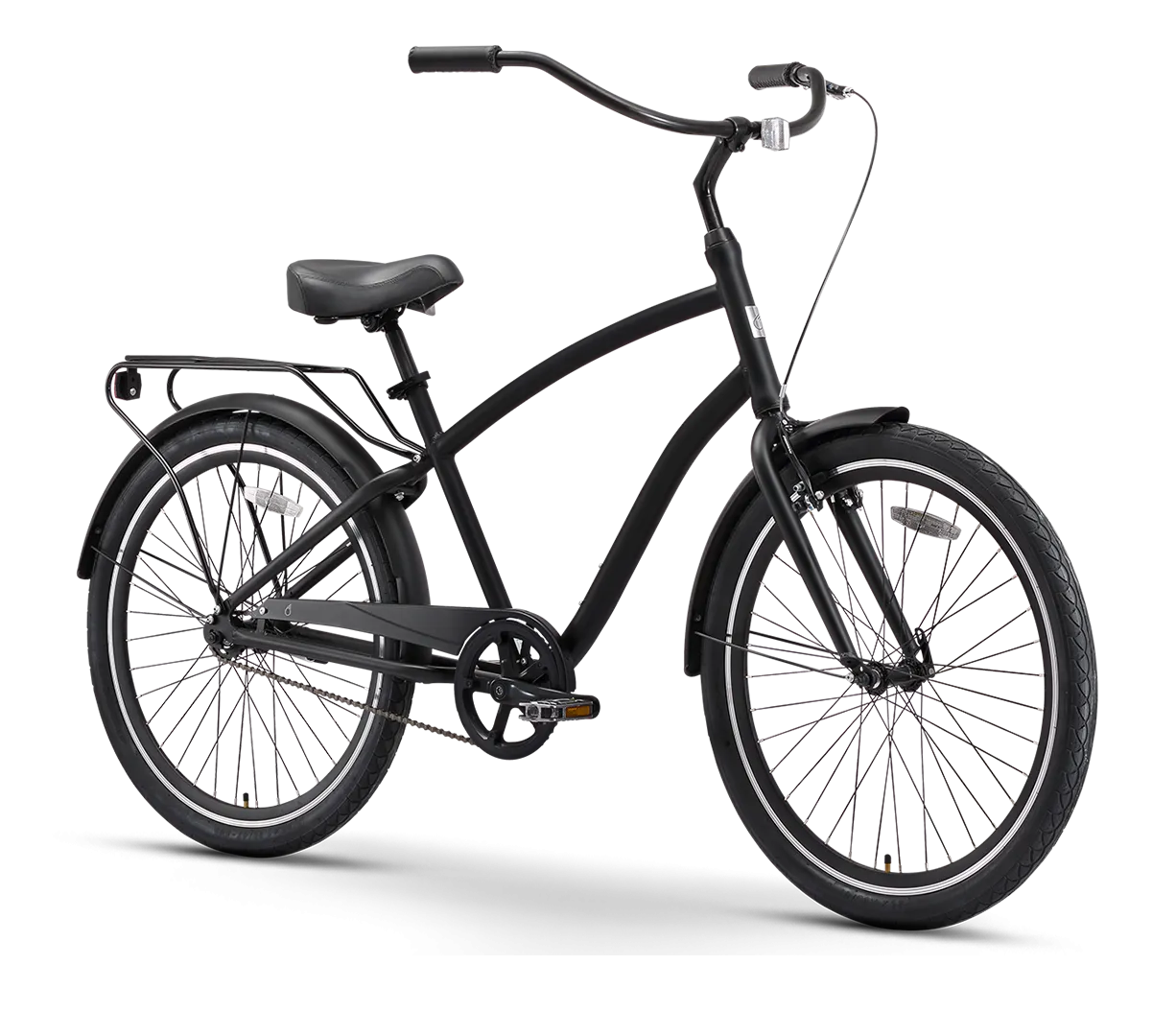 sixthreezero EVRYjourney Men's 26" Single Speed Touring Hybrid Bike, Matte Black