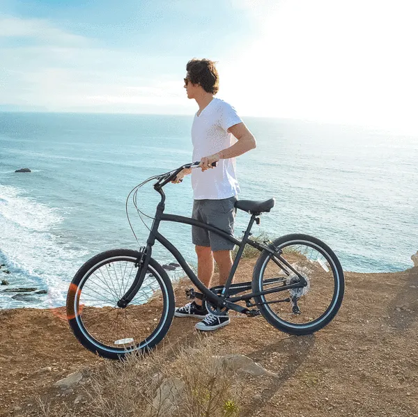 sixthreezero EVRYjourney Men's 26" Single Speed Touring Hybrid Bike, Matte Black